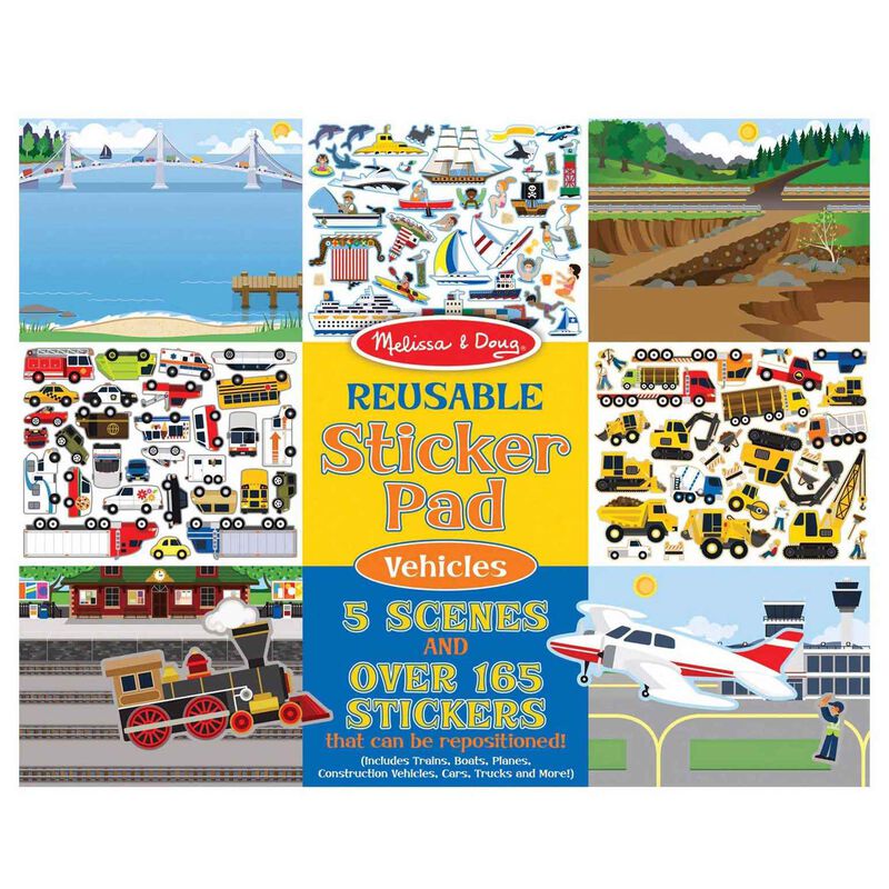 Melissa & Doug Reusable Sticker Pad - Vehicles image number 0