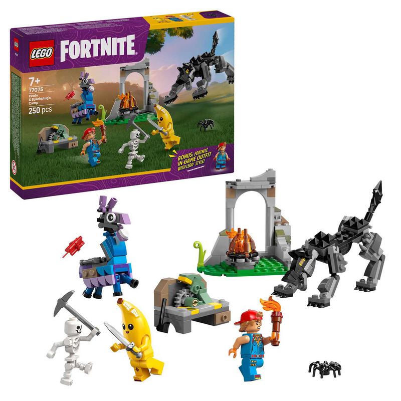 LEGO Fortnite® Peely & Sparkplug's Camp image number 0