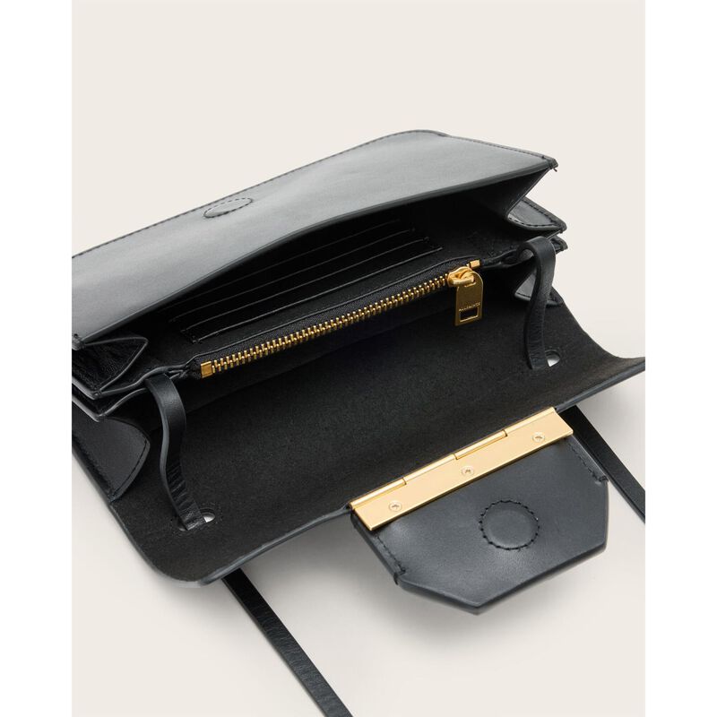 AllSaints Ann Leather Crossbody Wallet Bag image number 1
