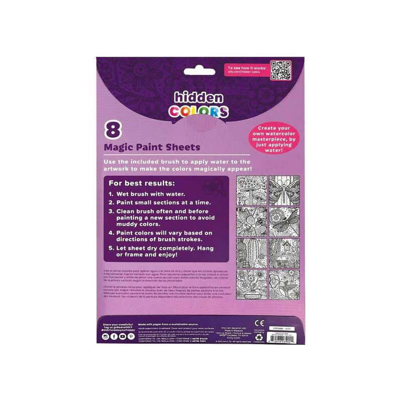 Ooly Hidden Colours Magic Paint Sheets - Magic Nature image number 2