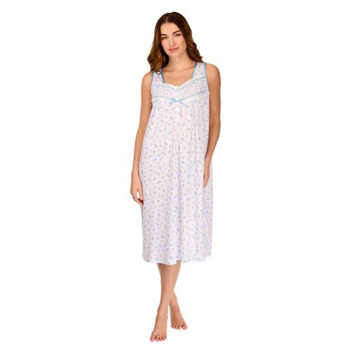La Marquise Vintage Blossoms Cotton-Rich Jersey Sleeveless Nightdress
