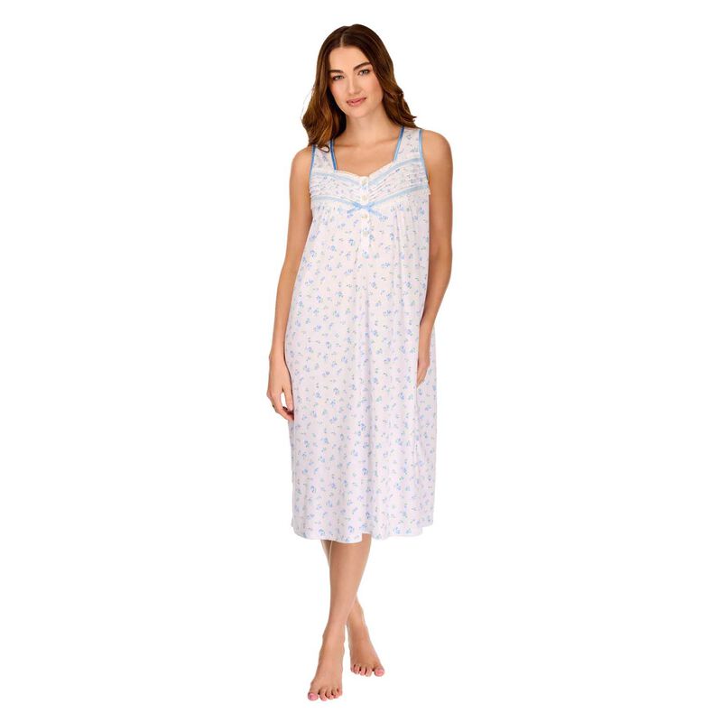 La Marquise Vintage Blossoms Cotton-Rich Jersey Sleeveless Nightdress image number 0