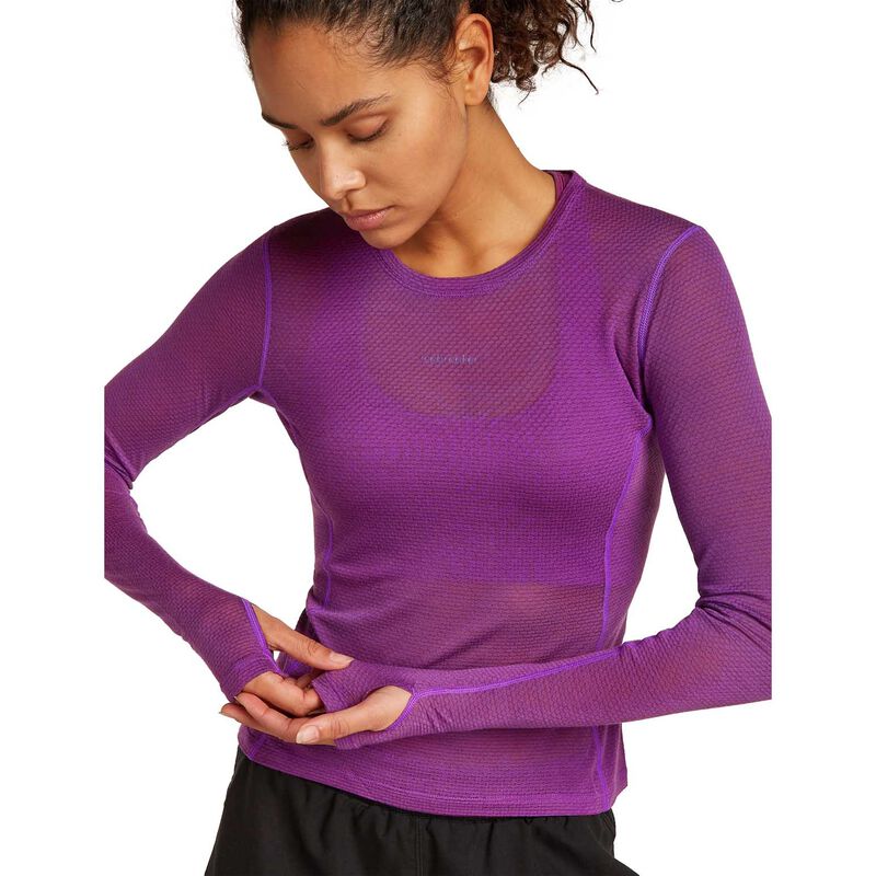 Icebreaker W Merino Blend 75 Cool-Lite Featherlight LS Crewe image number 6