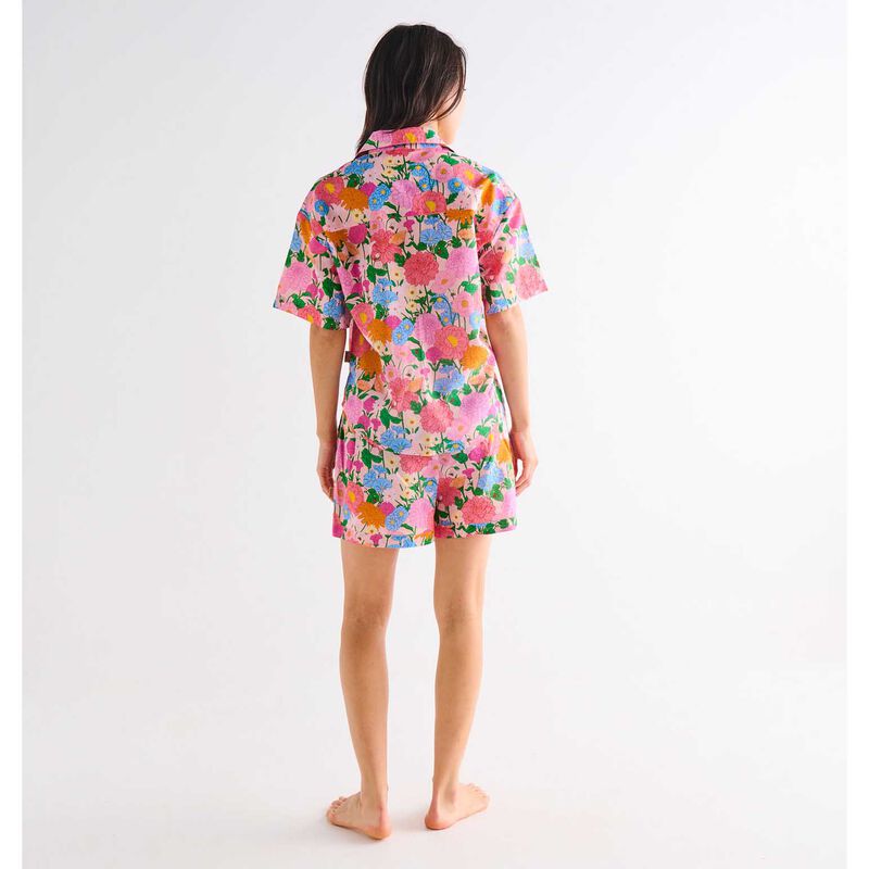 Kip&Co Follow The Sun Adult Organic Cotton SS T-Shirt & Shorts Pyjama Set image number 1