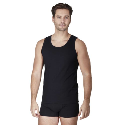 Haigman Cotton Elastane Sless Vests - 2 Pack