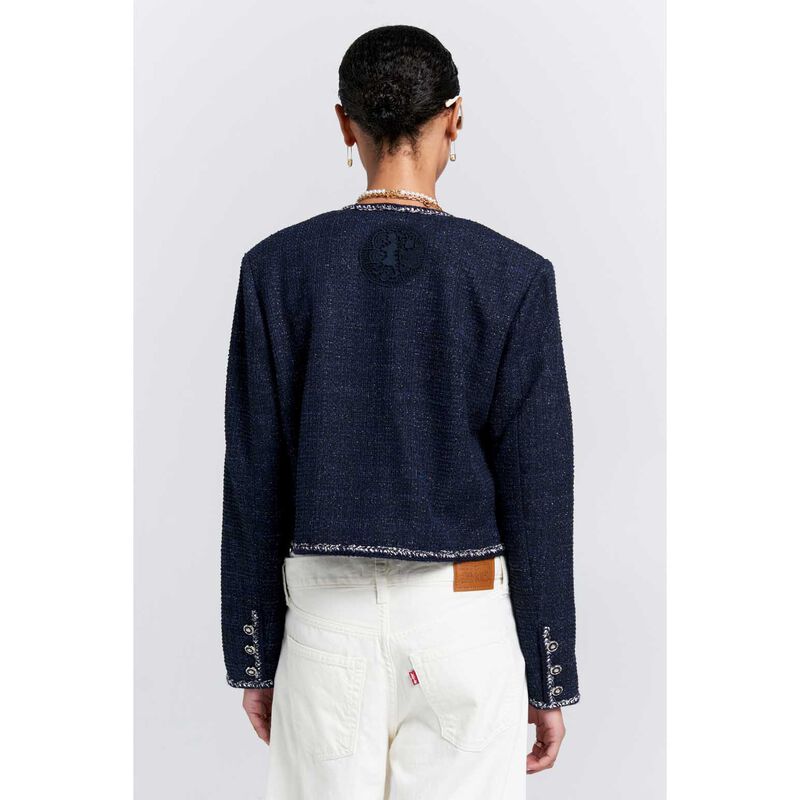 Karen Walker Cropped Bouclé Jacket image number 1