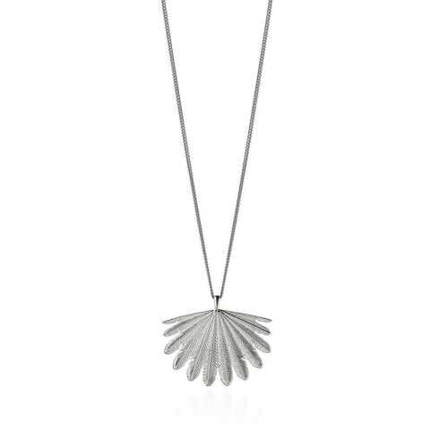 Boh Runga Fan Tail Pendant Silver