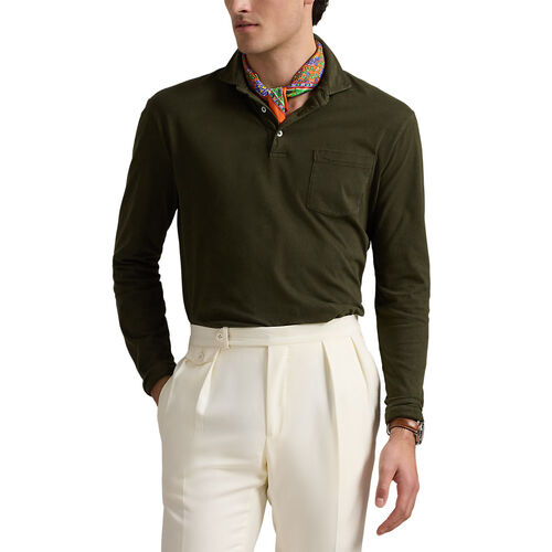 Polo Ralph Lauren Classic Fit Sueded Jersey Polo Shirt