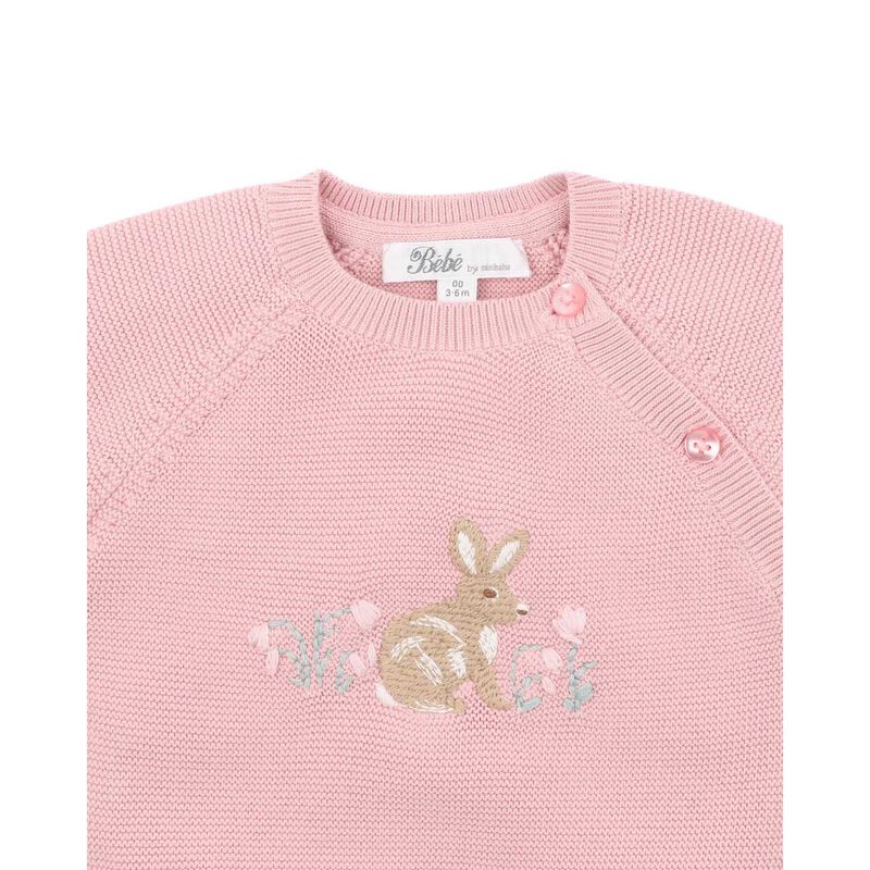 B&eacute;b&eacute; Fern Bunny Organic Knitted Jumper image number 3
