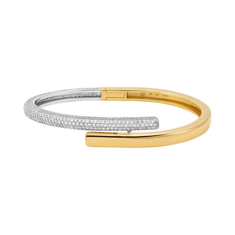 Michael Kors 14K Gold-Plated Sterling Silver Bangle Bracelet image number 0