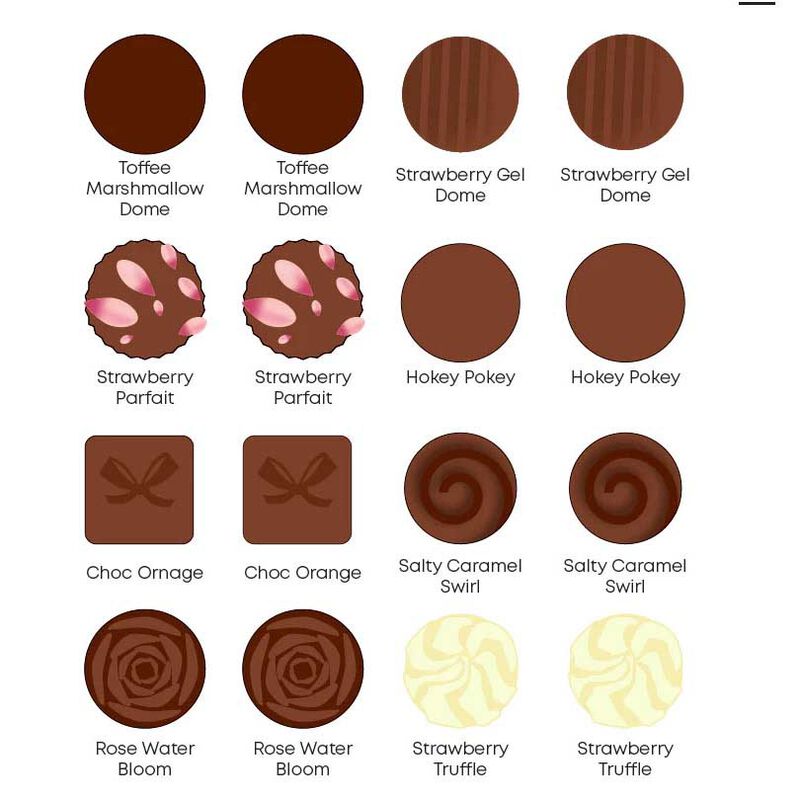 The Seriously Good Chocolate Co. Dick Frizzell The Bunch 16 Piece Box 240g image number 1