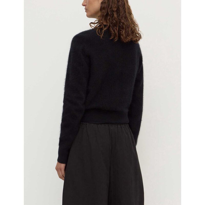 Assembly Label Carina Merino Wool Long Sleeve Cardigan Black image number 1