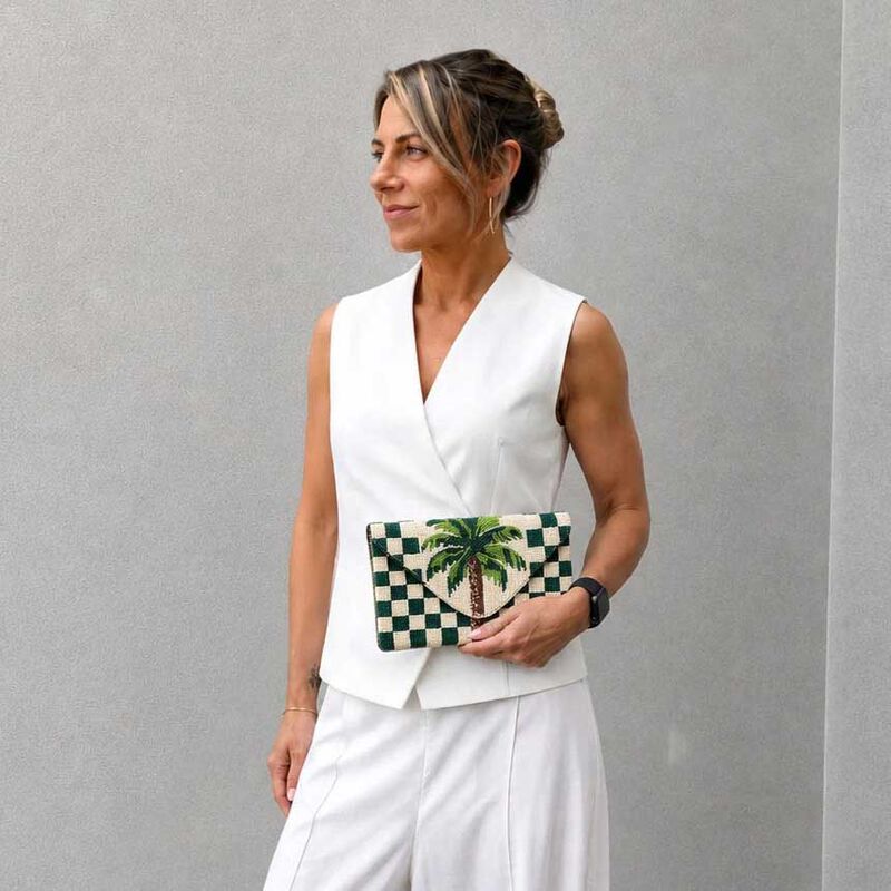Dark Hampton The Palm Beaded Bag image number 1