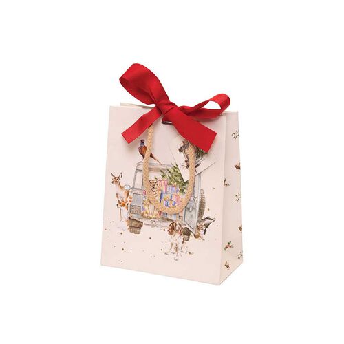 Wrendale Driving Home Small Christmas Gift Bag