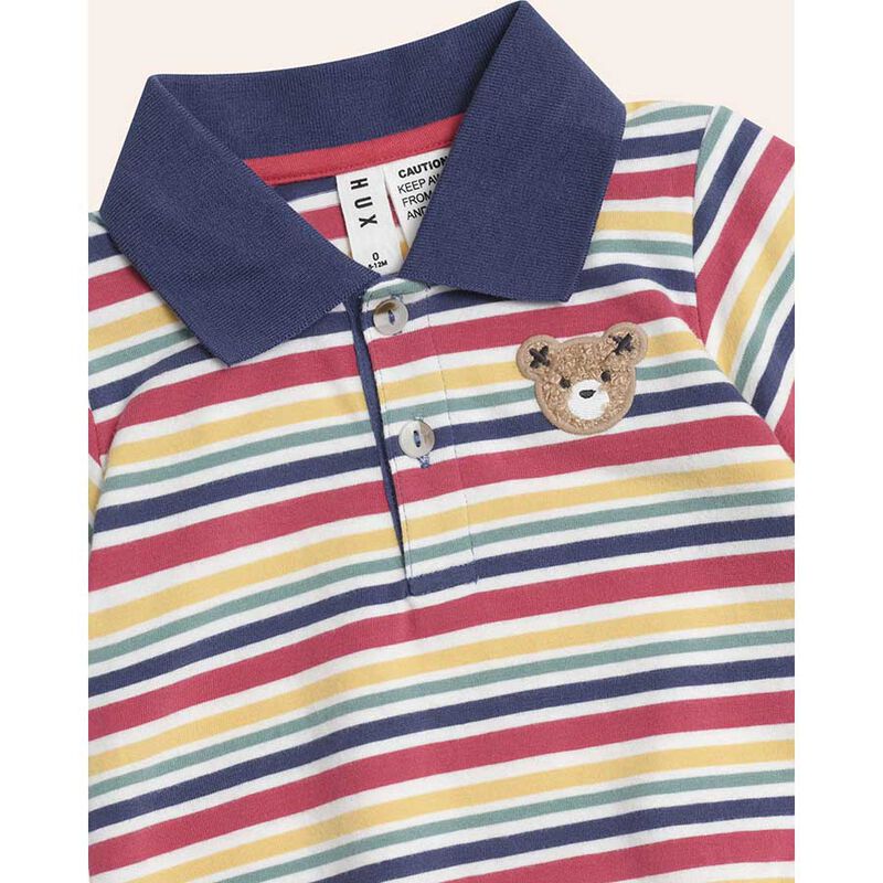 Huxbaby Preppy Polo Romper image number 3