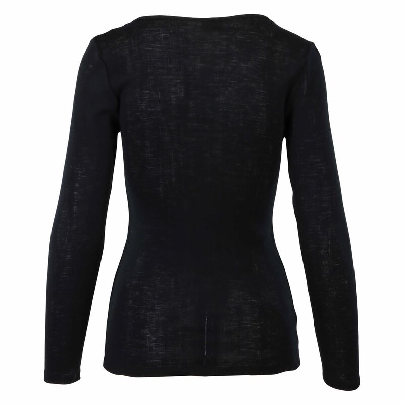 Zenza Impressions LS Top with Lace V Neck image number 1