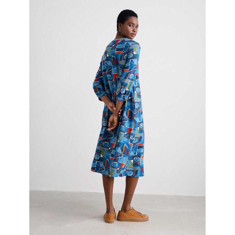 Seasalt Cornwall Sea Call Dress Penwith Abstract Squall image number 1