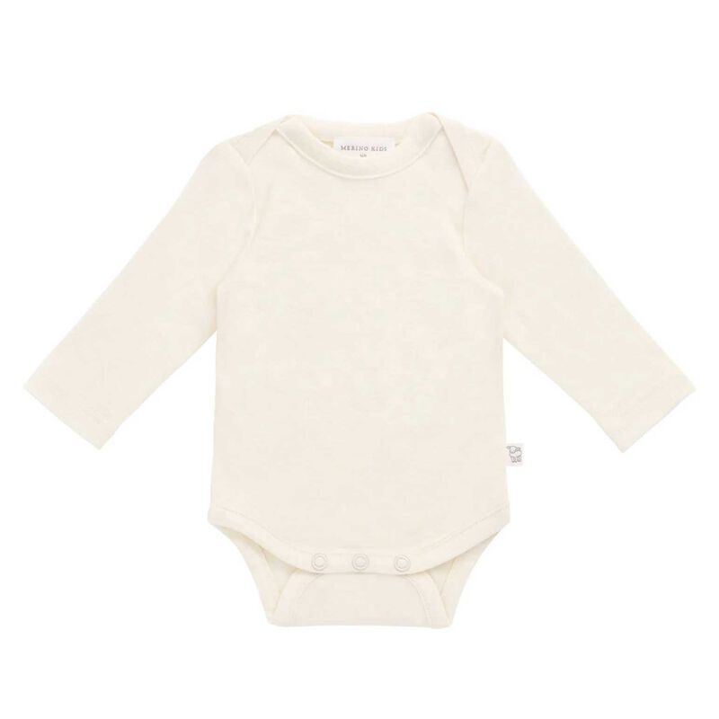 Merino Kids Long Sleeve Envelope Bodysuit image number 0