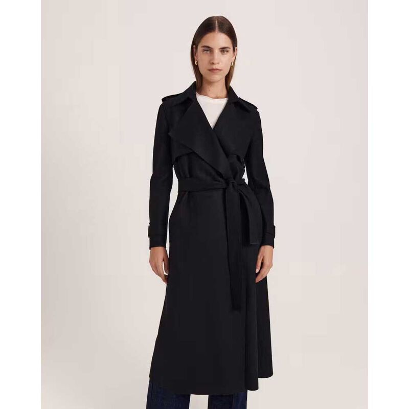 SABA Karla Wool Longline Trench image number 2