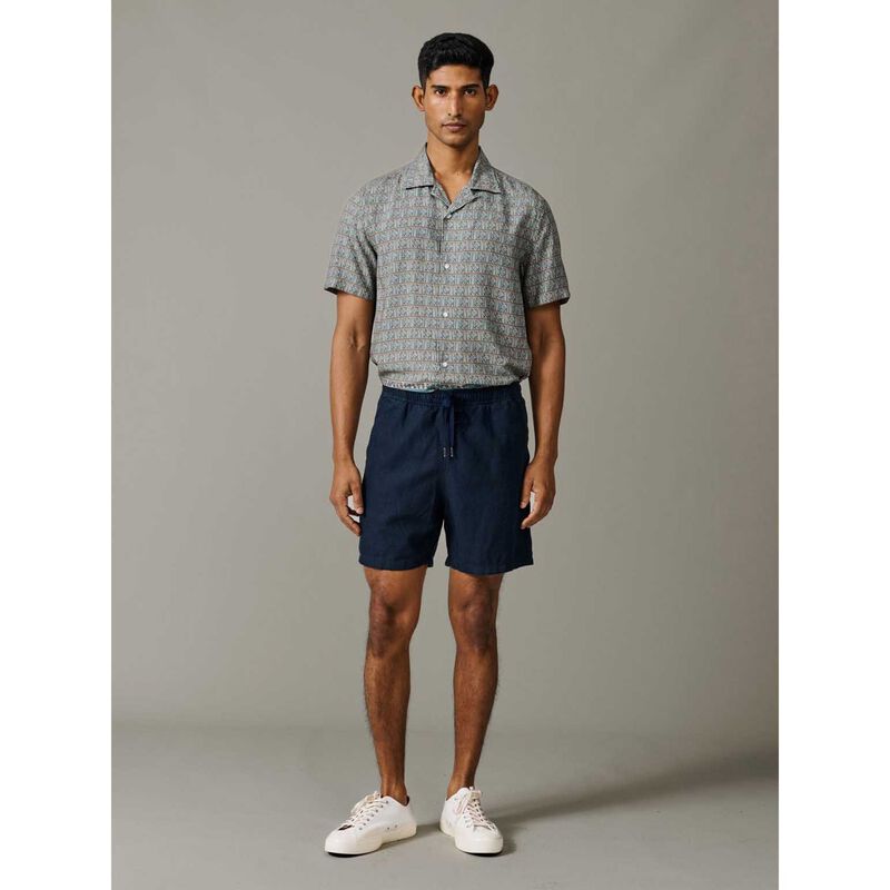 Aubin Whithorn Linen Drawstring Short image number 3