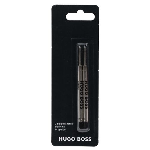 Hugo Boss Ballpoint Metal Refill Black M 2 Pack
