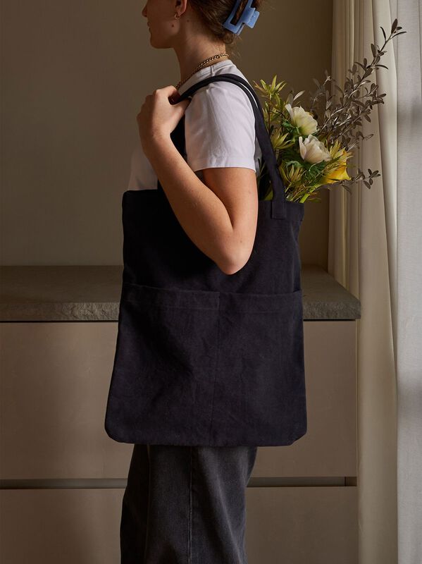 Città Canvas Tote Blue Black image number 1