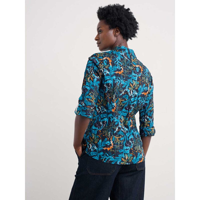 Seasalt Cornwall Larissa Shirt Floating Fronds Maritime image number 1