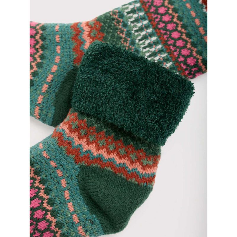 Seasalt Cornwall Cabin Socks Weaving Needle Dark Forage image number 1