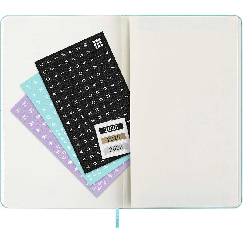 Moleskine Diary 12 Month Weekly + Notes HC Large Aquamarine 2026 image number 3