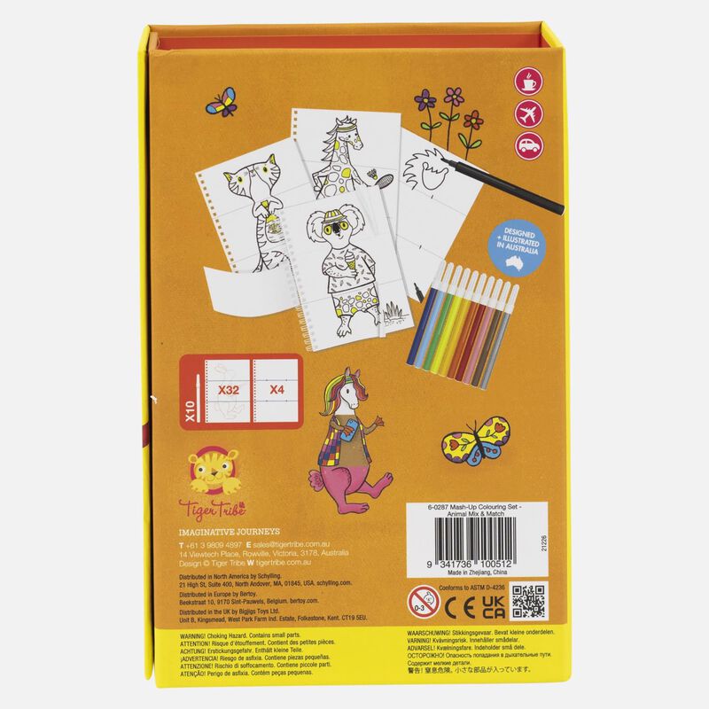 Voodle Mash-Up Colouring Set - Animal Mix & Match image number 1