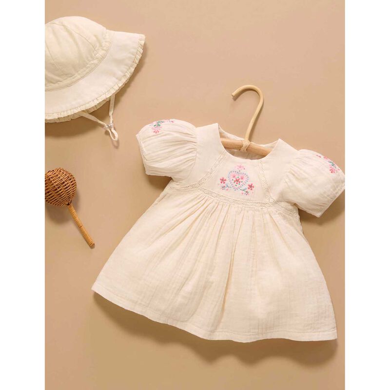 Purebaby Embroidered Dress image number 1