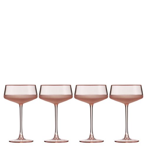 Ladelle Panama Coral 4Pk Coupe Glass