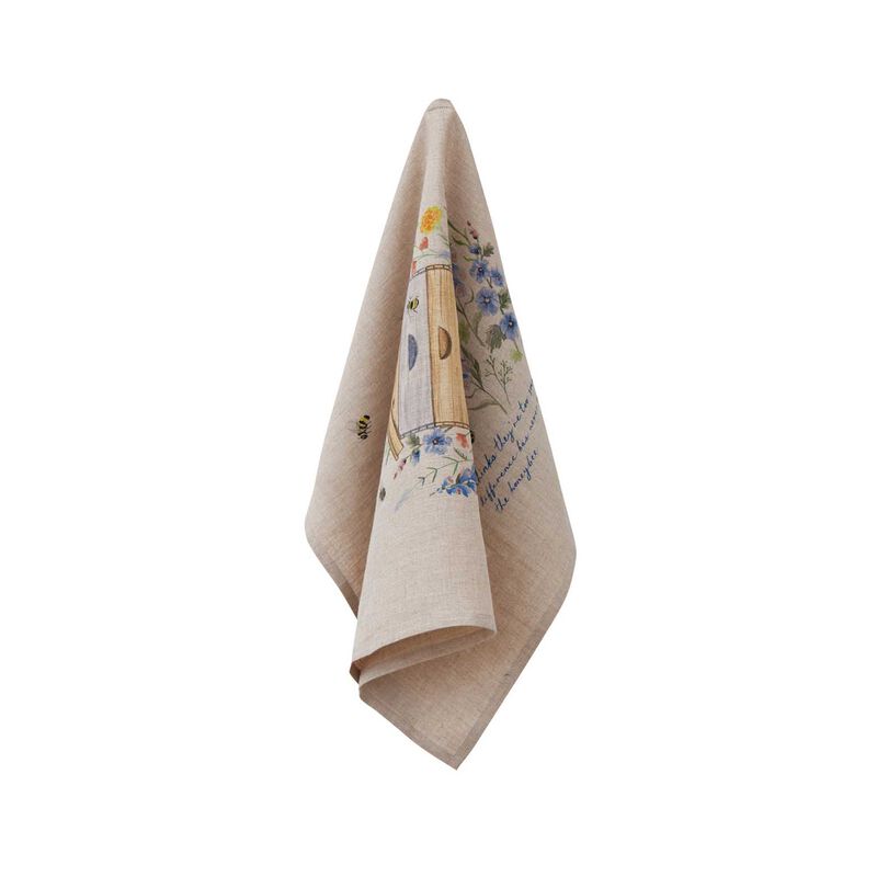Wallace Cotton Beehive Linen Tea Towel image number 0