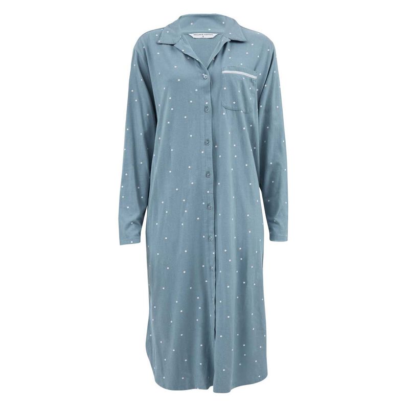 Wallace Cotton Georgie Organic Brushed Cotton Knit Nightshirt image number 0