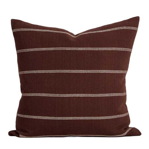 Baya Juno Cushion With Feather Inner 55x55cm - Mulberry
