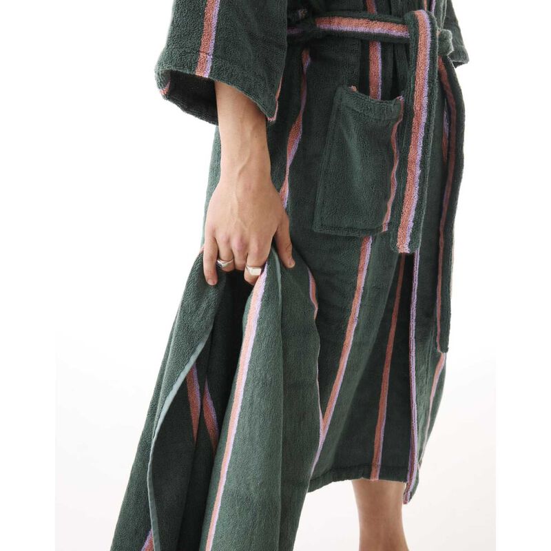 Kip&Co Wakame Crush Stripe Bamboo Terry Bath Towel image number 2