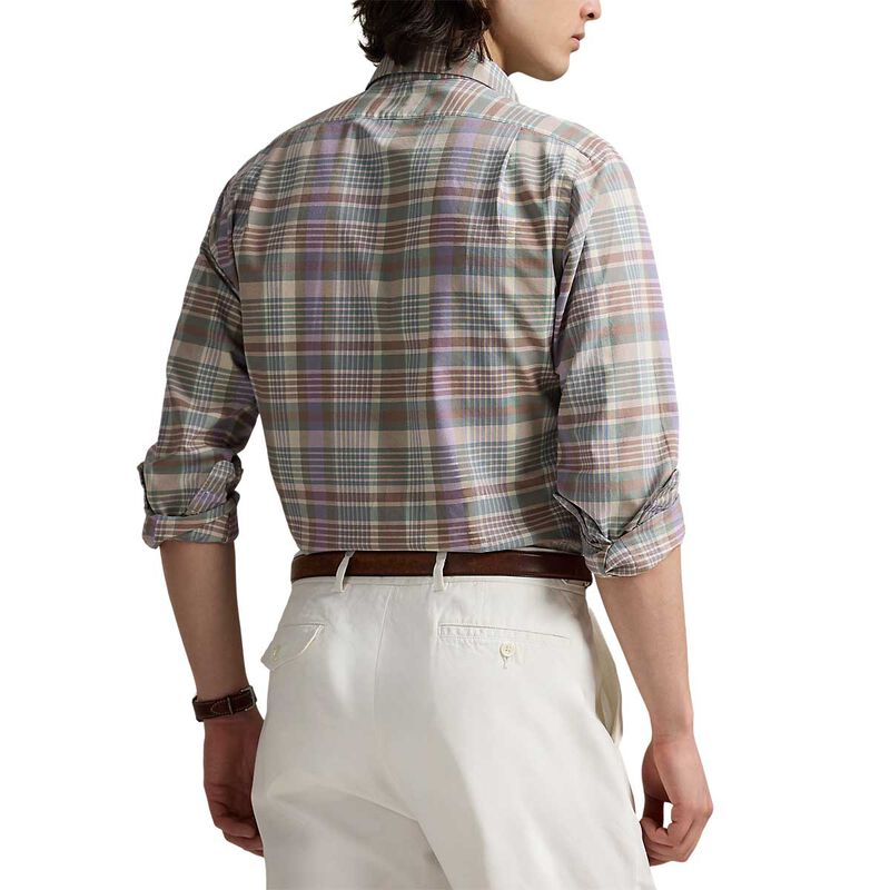 Polo Ralph Lauren Custom Fit Tattersall Oxford Shirt image number 1