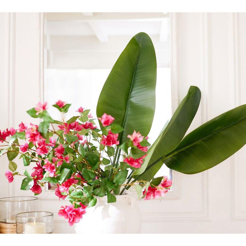 Pottery Barn Faux Banana Palm Branch Green image number 2