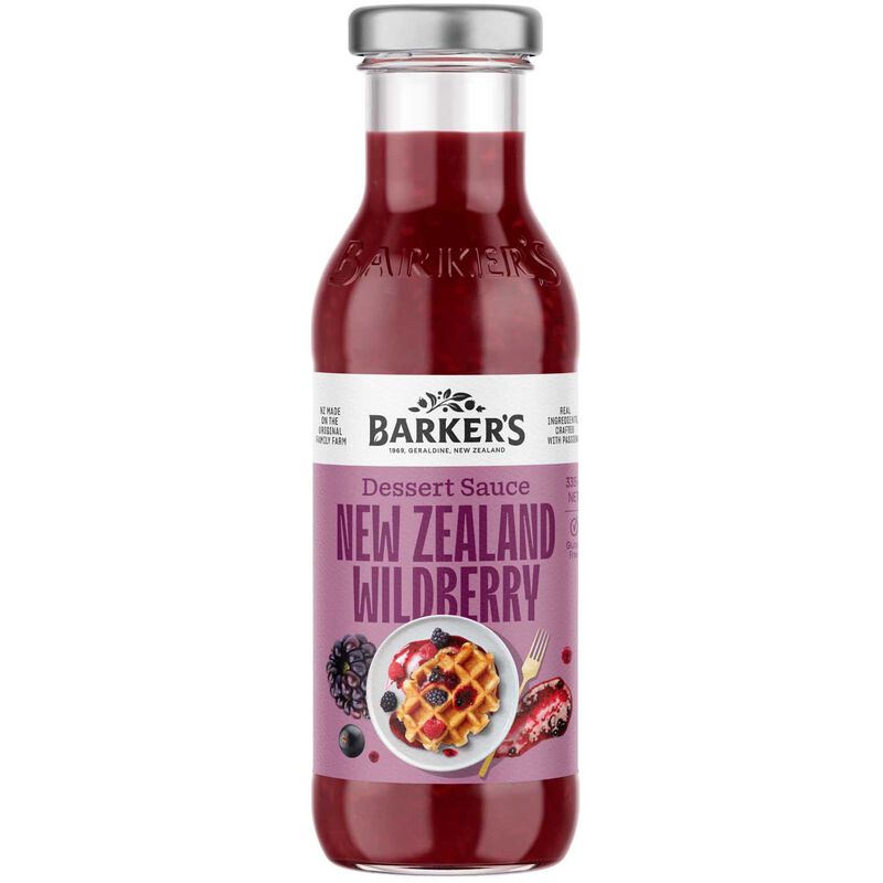 Barker's New Zealand Wildberry Dessert Sauce 335g image number 0