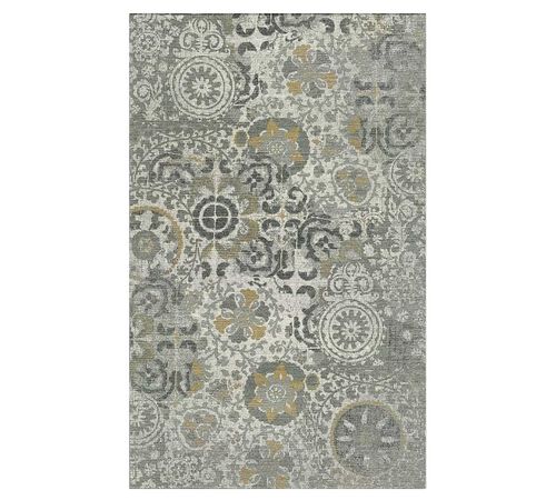 Pottery Barn Talia Printed Rug 152x244cm Gray Multi