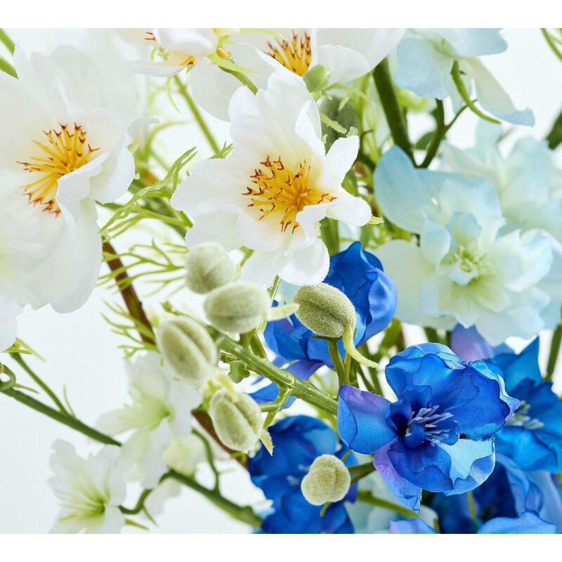 Pottery Barn Faux Elevated Blue Flower Bundle image number 1