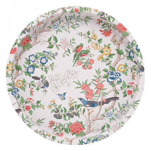 Sanderson Chinoiserie Hall Round Deepwell Tray