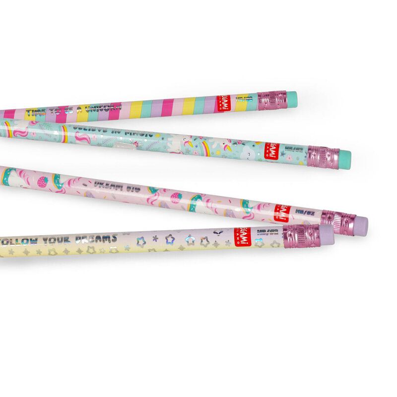 Legami Smelling Good Scented Pencils Set of 4 - Unicorn image number 1
