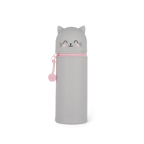 Legami Kawaii 2-in-1 Soft Silicone Pencil Case - Kitty