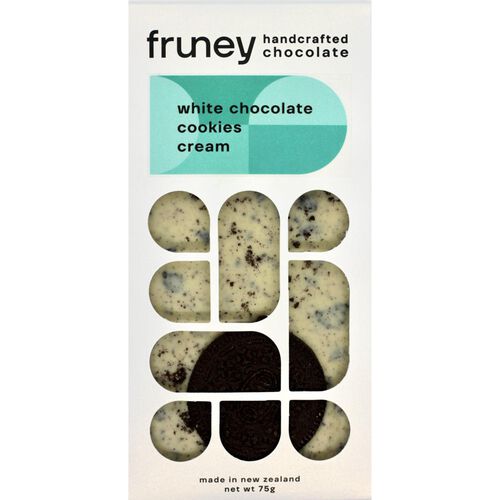 fruney White Chocolate, Cookies & Cream 75g