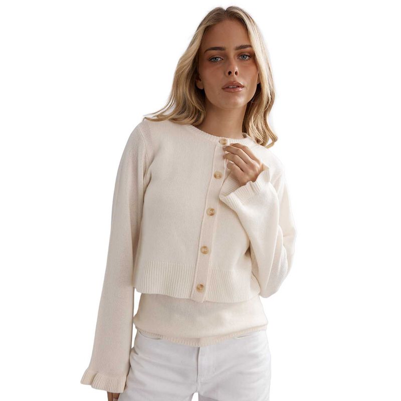 Caitlin Crisp Frilly Crop Cardi image number 0