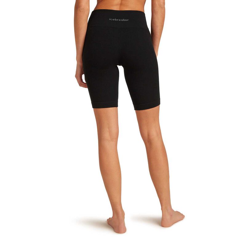 Icebreaker W Merino Blend 260 Seamless Rib 8in High Rise Shorts image number 1