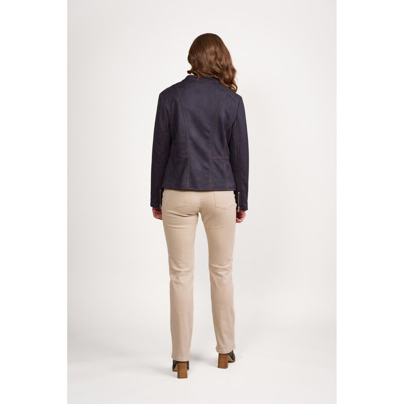 Vassalli Long Sleeve Lined Zip Up Jacket With Front Zip Detailing image number 1