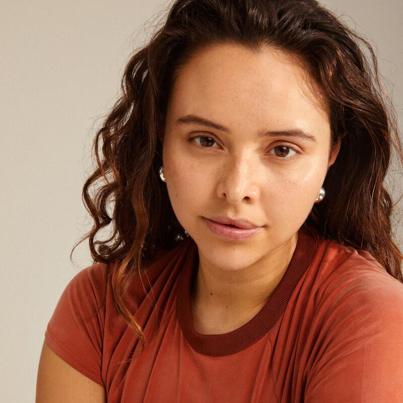 Pilgrim Ioanna Recycled Chunky Hoops - Silver Plated image number 2