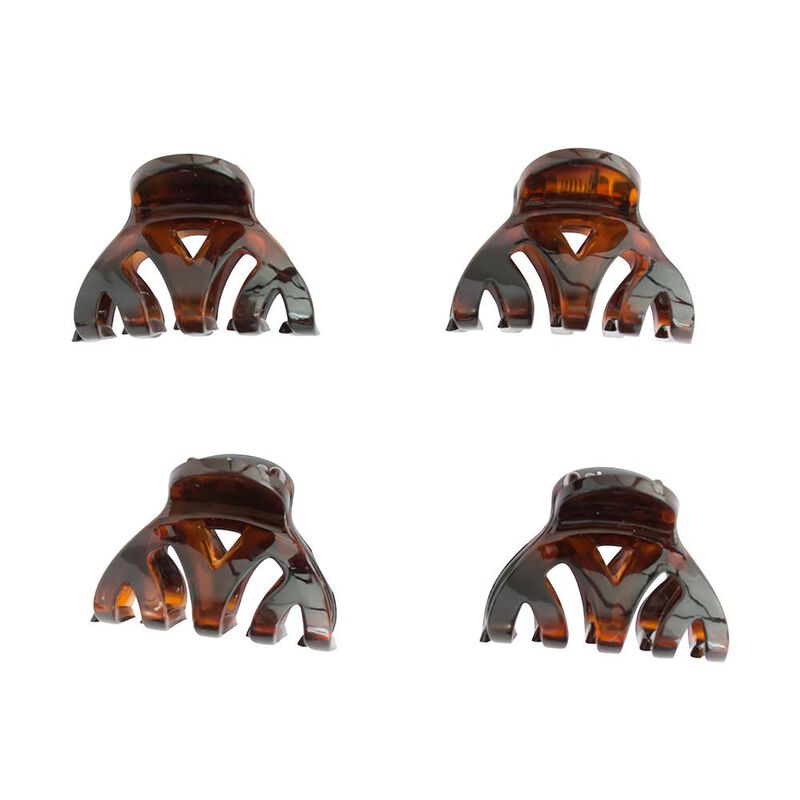 Mae Petite Shell Hair Grips 4-Pack image number 1